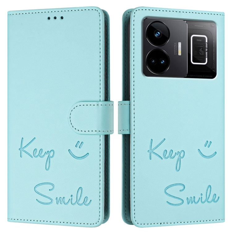 For Realme GT3 5G / GT Neo 5 240W Smile Embossing RFID Leather Phone Case