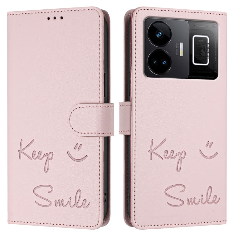 For Realme GT3 5G / GT Neo 5 240W Smile Embossing RFID Leather Phone Case