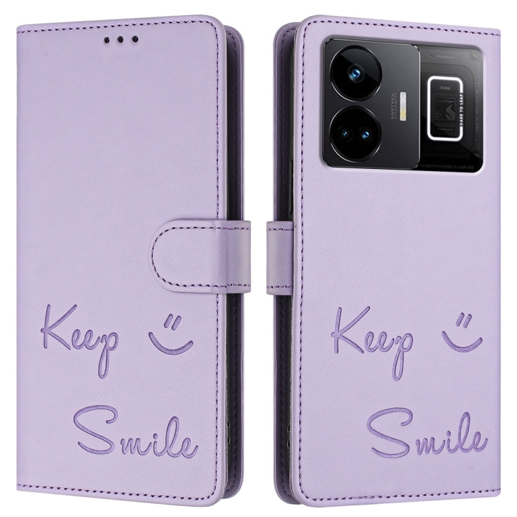 For Realme GT3 5G / GT Neo 5 240W Smile Embossing RFID Leather Phone Case