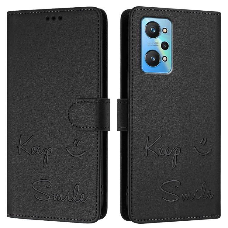 For Realme GT Neo 3T Smile Embossing RFID Leather Phone Case