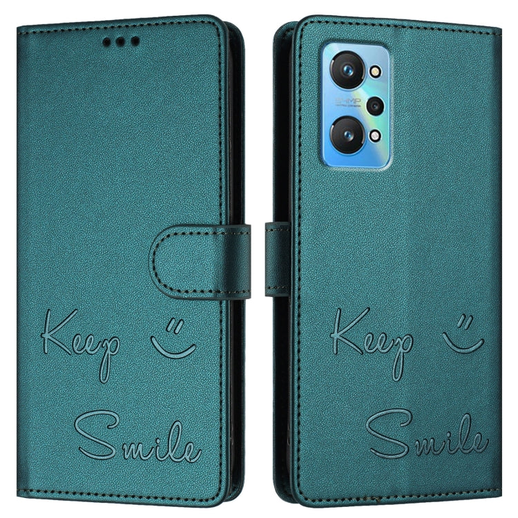 For Realme GT Neo 3T Smile Embossing RFID Leather Phone Case