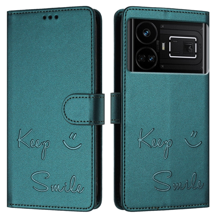 For Realme GT 5G / GT Neo 5G Smile Embossing RFID Leather Phone Case