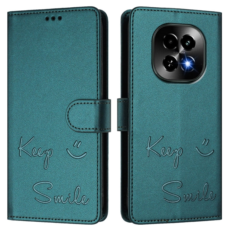 For Realme C63 5G Global Smile Embossing RFID Leather Phone Case