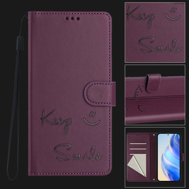 For Realme Note 60 4G Global Smile Embossing RFID Leather Phone Case