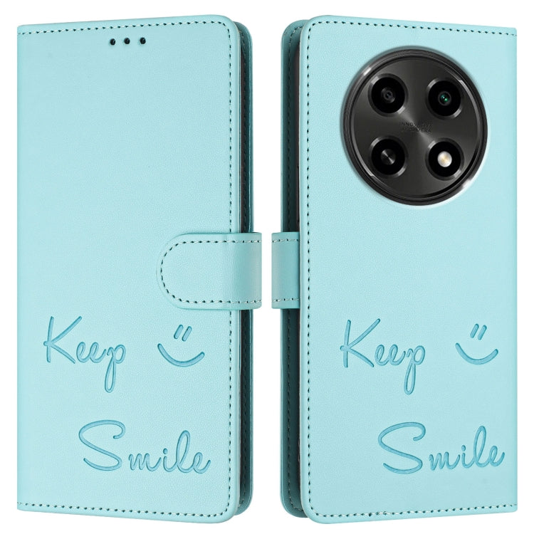 For OPPO A2 Pro 5G Smile Embossing RFID Leather Phone Case