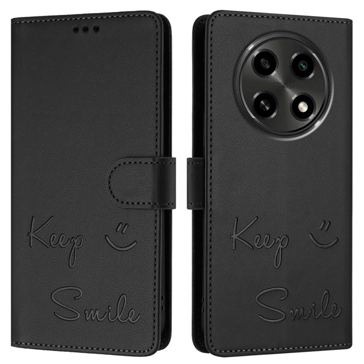 For OPPO A2 Pro 5G Smile Embossing RFID Leather Phone Case