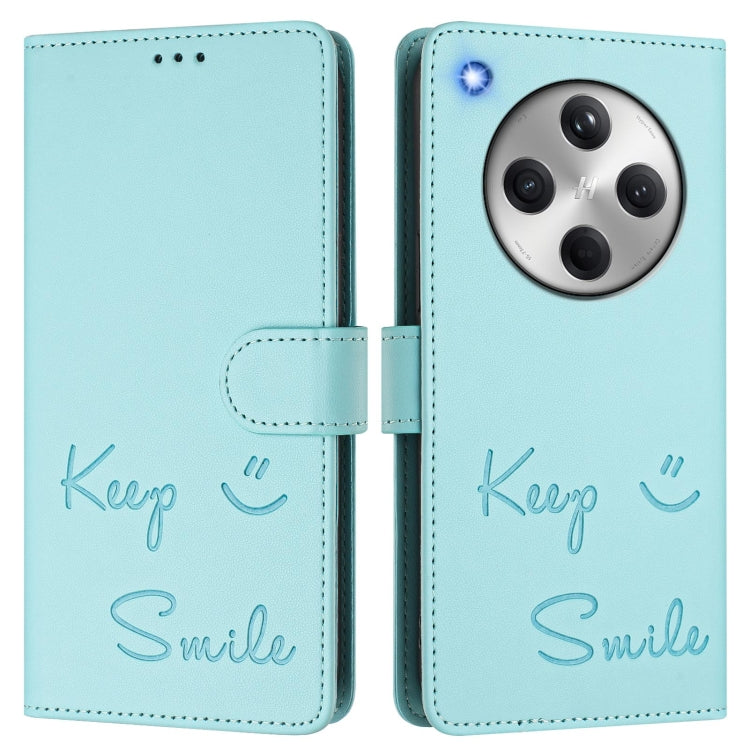 For OPPO Find X8 Smile Embossing RFID Leather Phone Case
