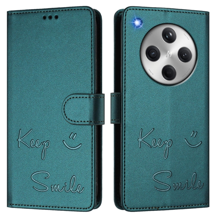 For OPPO Find X8 Smile Embossing RFID Leather Phone Case