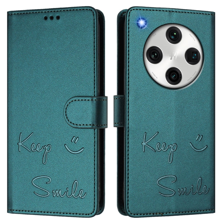 For OPPO Find X8 Pro Smile Embossing RFID Leather Phone Case