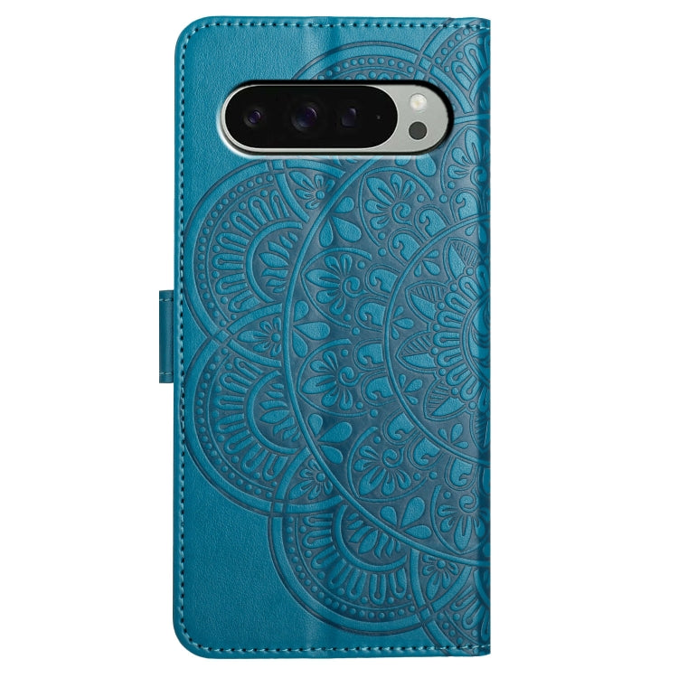 For Google Pixel 9 Pro XL Flower Embossed Leather Phone Case
