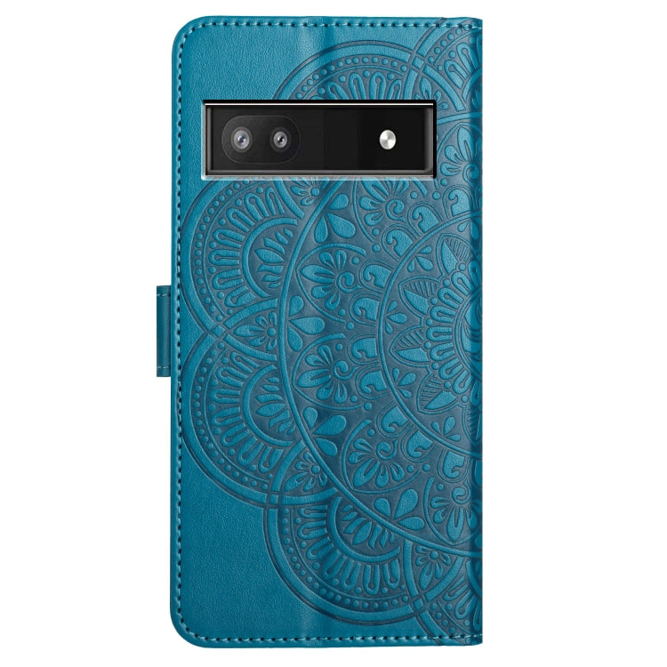 For Google Pixel 9a Flower Embossed Leather Phone Case