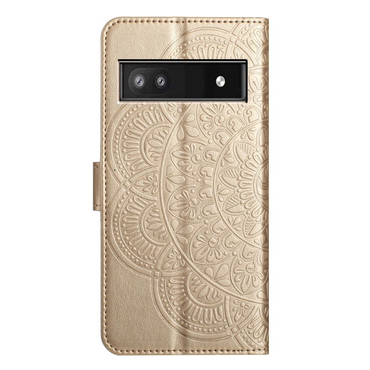 For Google Pixel 9a Flower Embossed Leather Phone Case