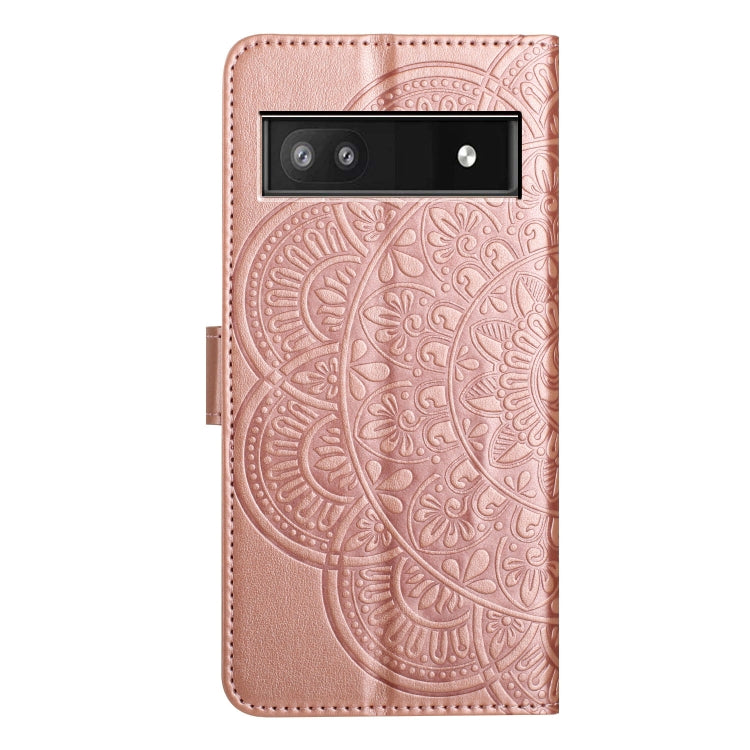 For Google Pixel 9a Flower Embossed Leather Phone Case