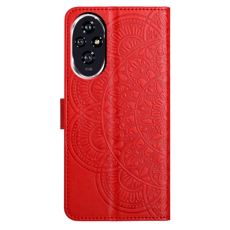 For Honor 200 Flower Embossed Leather Phone Case