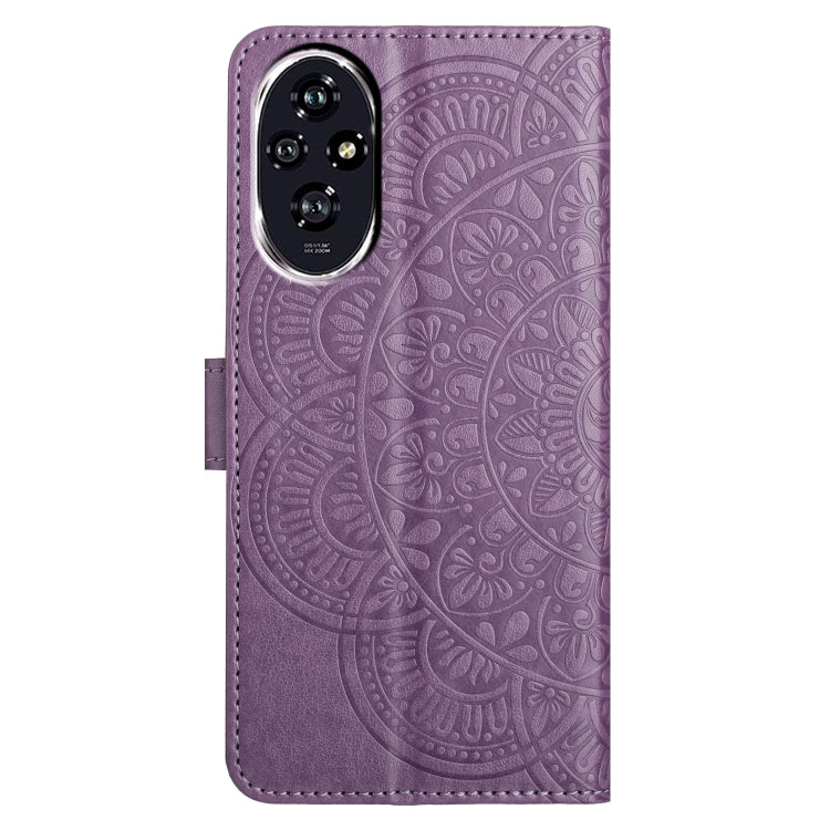 For Honor 200 Flower Embossed Leather Phone Case
