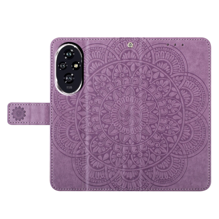 For Honor 200 Flower Embossed Leather Phone Case