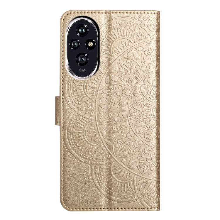 For Honor 200 Flower Embossed Leather Phone Case