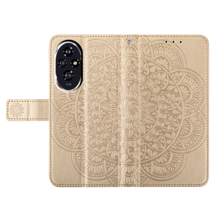 For Honor 200 Flower Embossed Leather Phone Case