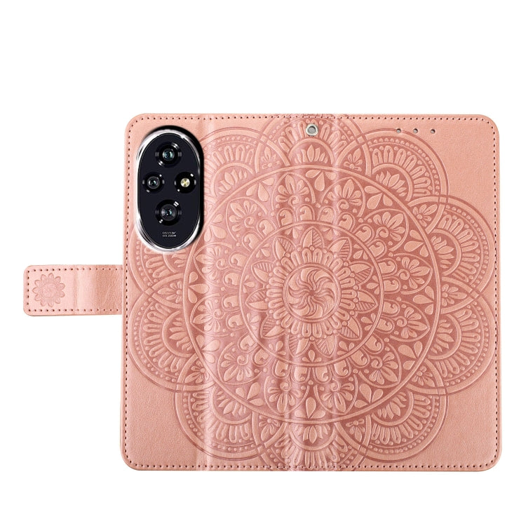 For Honor 200 Flower Embossed Leather Phone Case