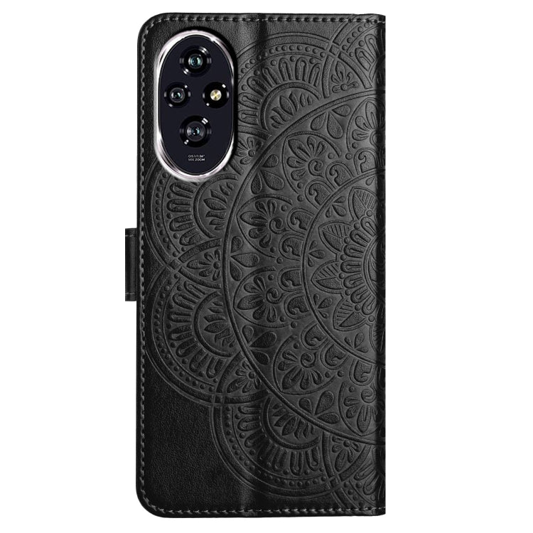 For Honor 200 Flower Embossed Leather Phone Case
