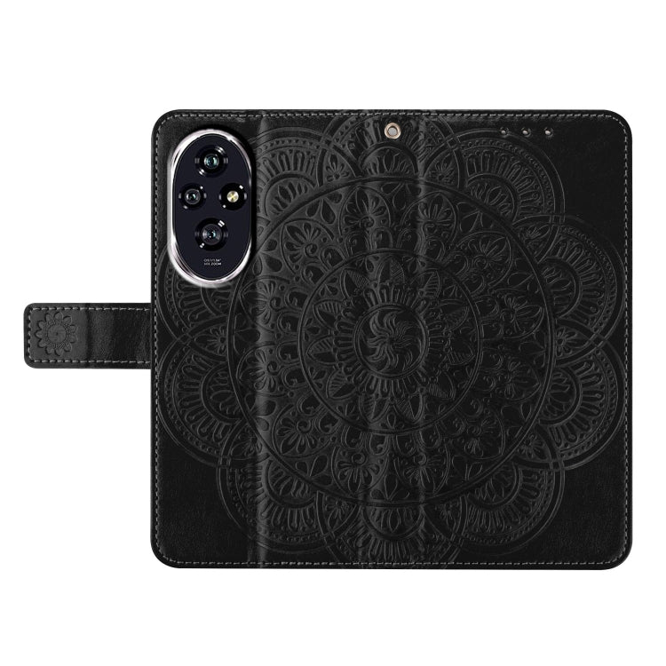 For Honor 200 Flower Embossed Leather Phone Case