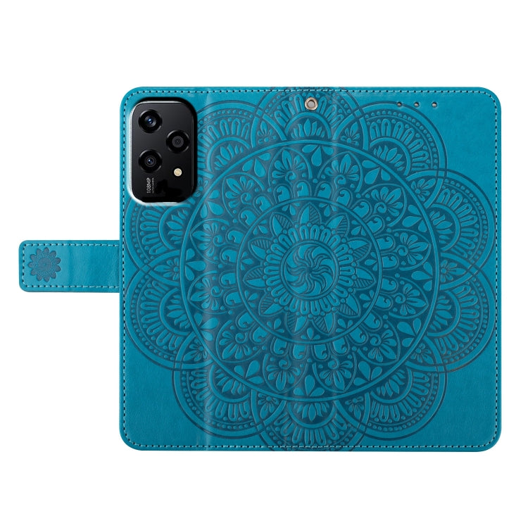 For Honor 200 Lite Global Flower Embossed Leather Phone Case