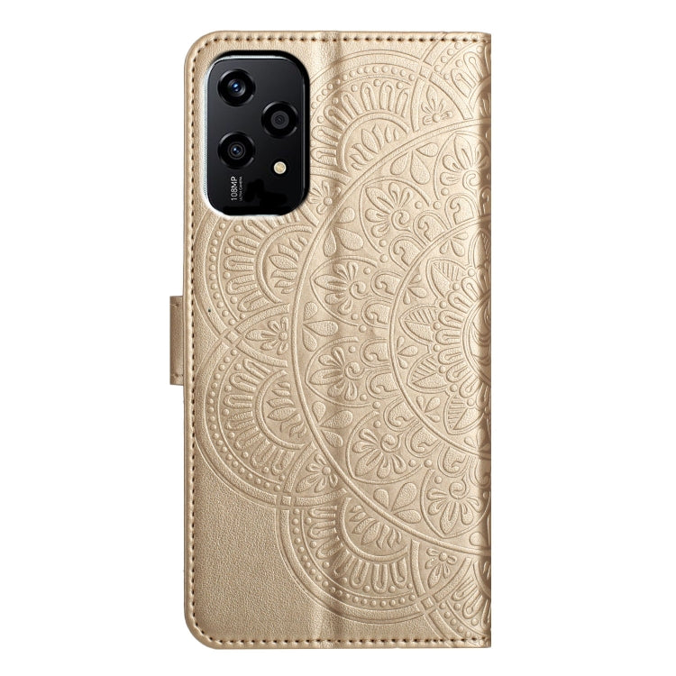 For Honor 200 Lite Global Flower Embossed Leather Phone Case