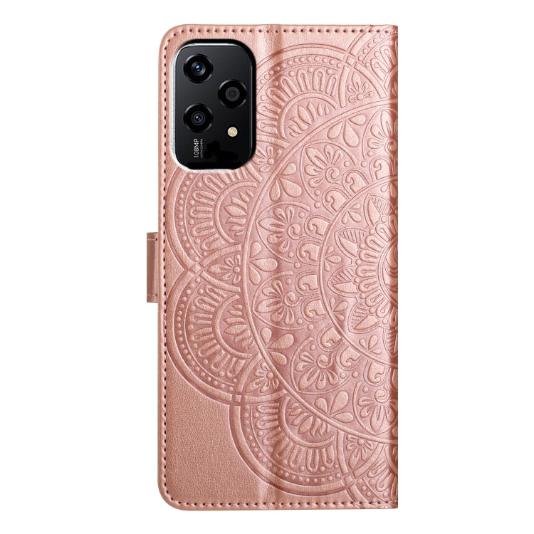 For Honor 200 Lite Global Flower Embossed Leather Phone Case