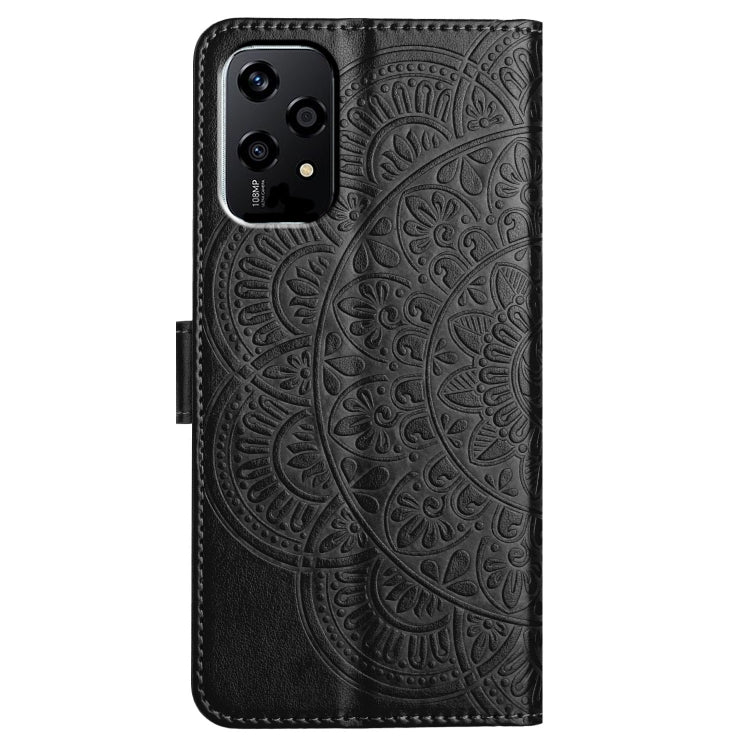 For Honor 200 Lite Global Flower Embossed Leather Phone Case