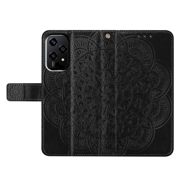 For Honor 200 Lite Global Flower Embossed Leather Phone Case