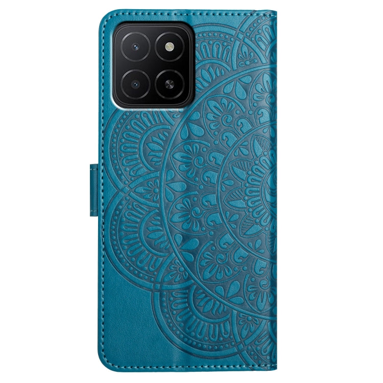 For Honor X5b Flower Embossed Leather Phone Case