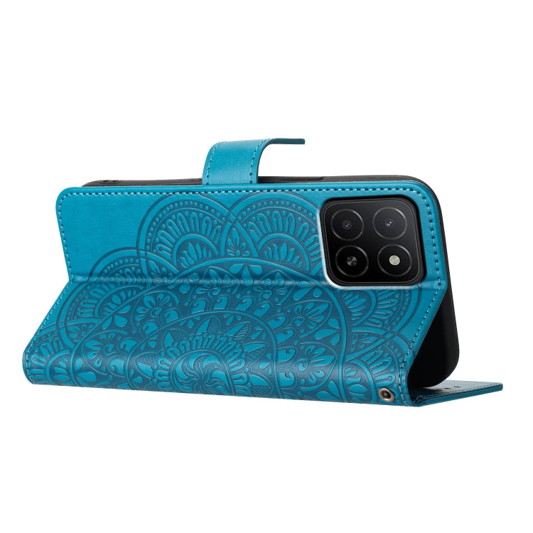 For Honor X5b Flower Embossed Leather Phone Case