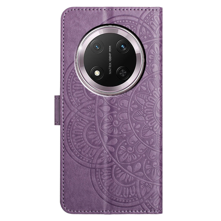 For Honor X9c Flower Embossed Leather Phone Case