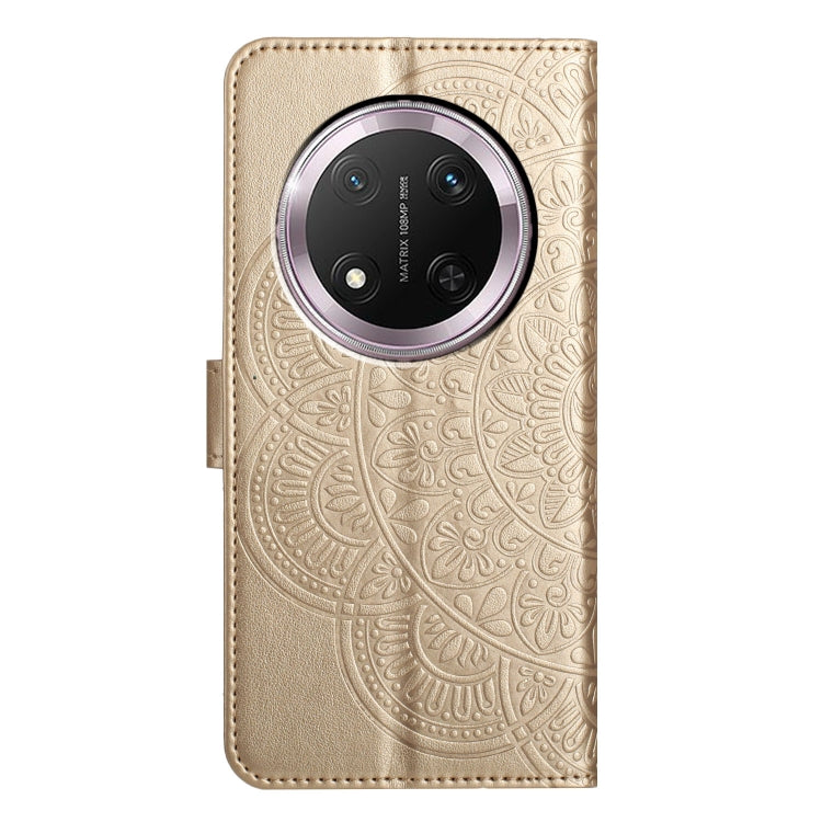 For Honor X9c Flower Embossed Leather Phone Case