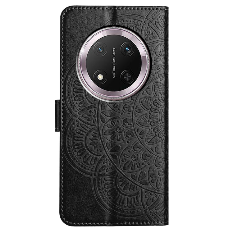 For Honor X9c Flower Embossed Leather Phone Case