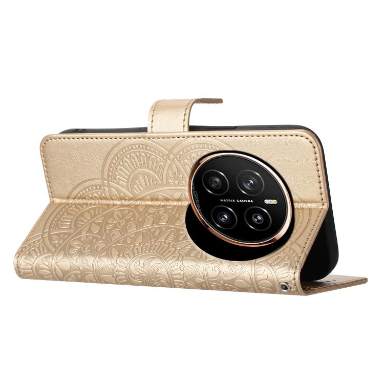 For Honor Magic7 Flower Embossed Leather Phone Case