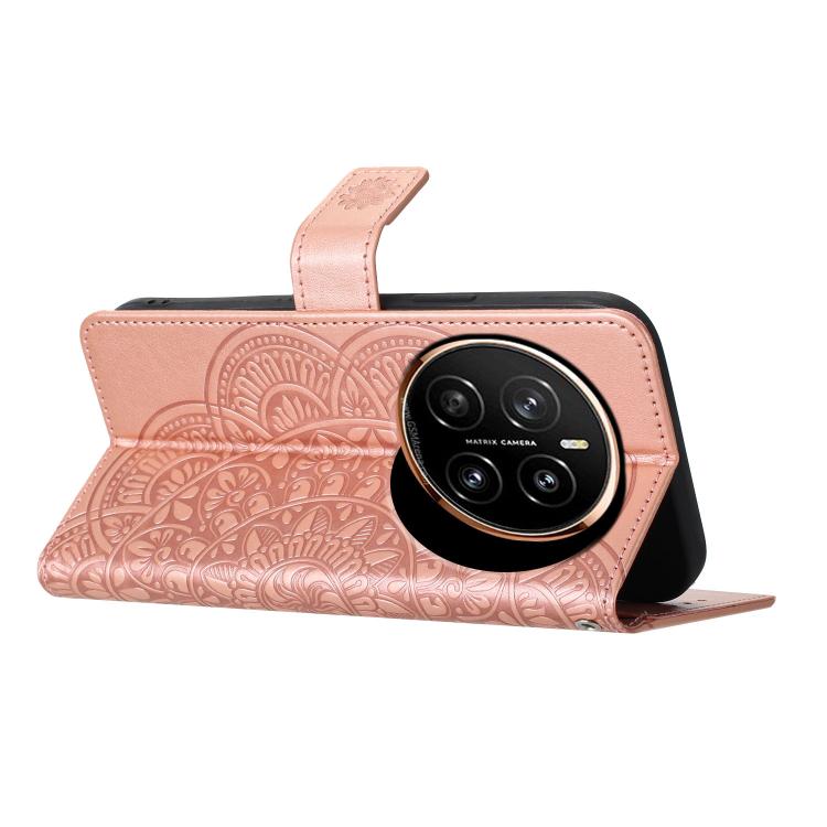 For Honor Magic7 Flower Embossed Leather Phone Case