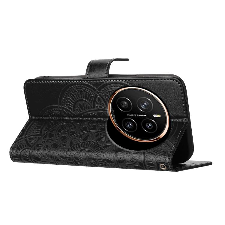 For Honor Magic7 Pro Flower Embossed Leather Phone Case