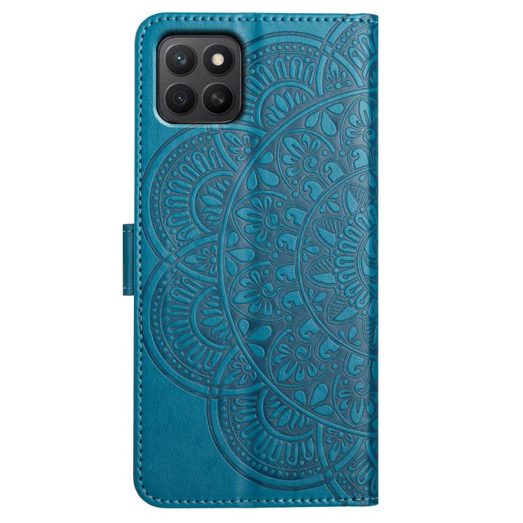 For Honor X6c 4G Flower Embossed Leather Phone Case