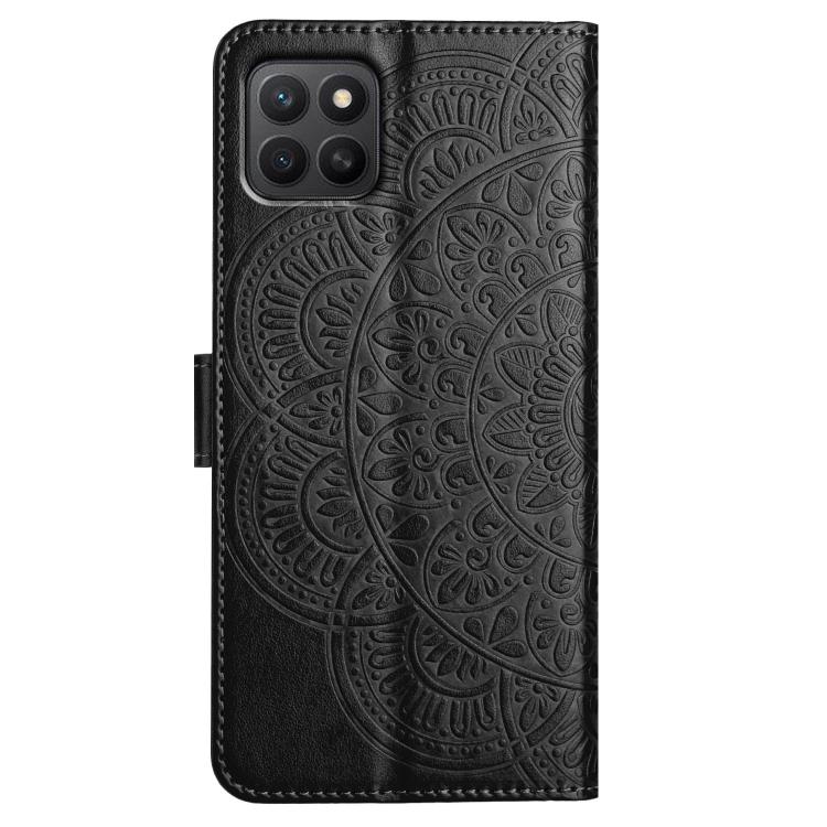 For Honor X6c 4G Flower Embossed Leather Phone Case