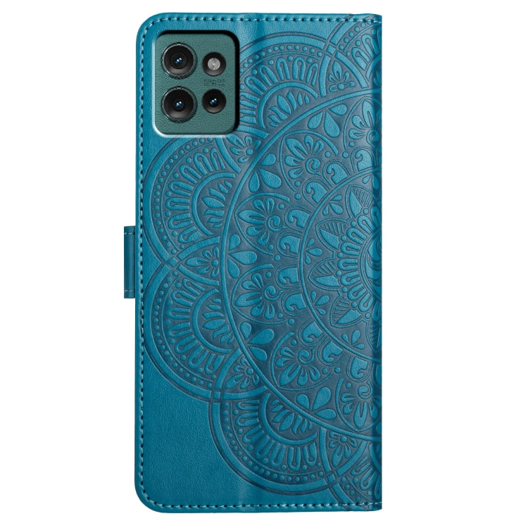 For Motorola Edge 50 5G Flower Embossed Leather Phone Case