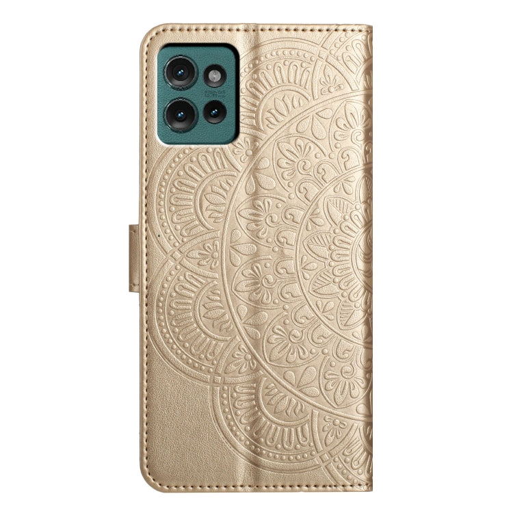 For Motorola Edge 50 5G Flower Embossed Leather Phone Case