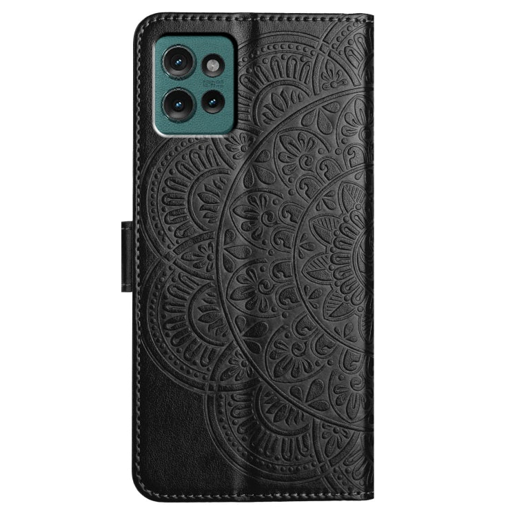 For Motorola Edge 50 5G Flower Embossed Leather Phone Case