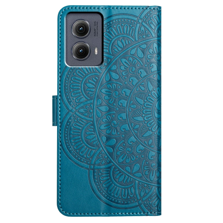 For Motorola Edge 2024 Flower Embossed Leather Phone Case