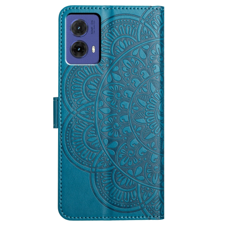 For Motorola Moto G85 Flower Embossed Leather Phone Case