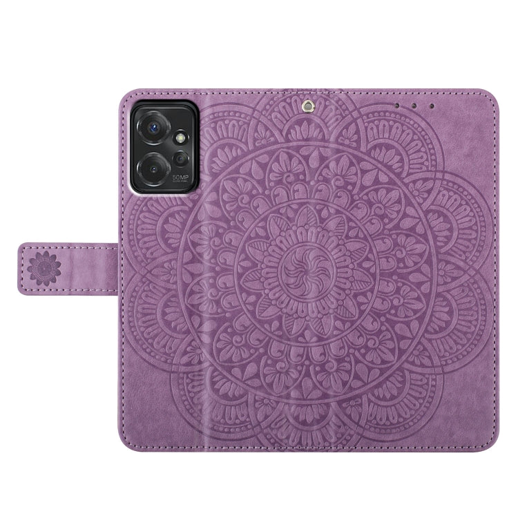 For Motorola Moto G Power 5G Flower Embossed Leather Phone Case