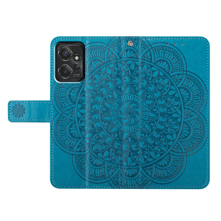 For Motorola Moto G Power 5G Flower Embossed Leather Phone Case