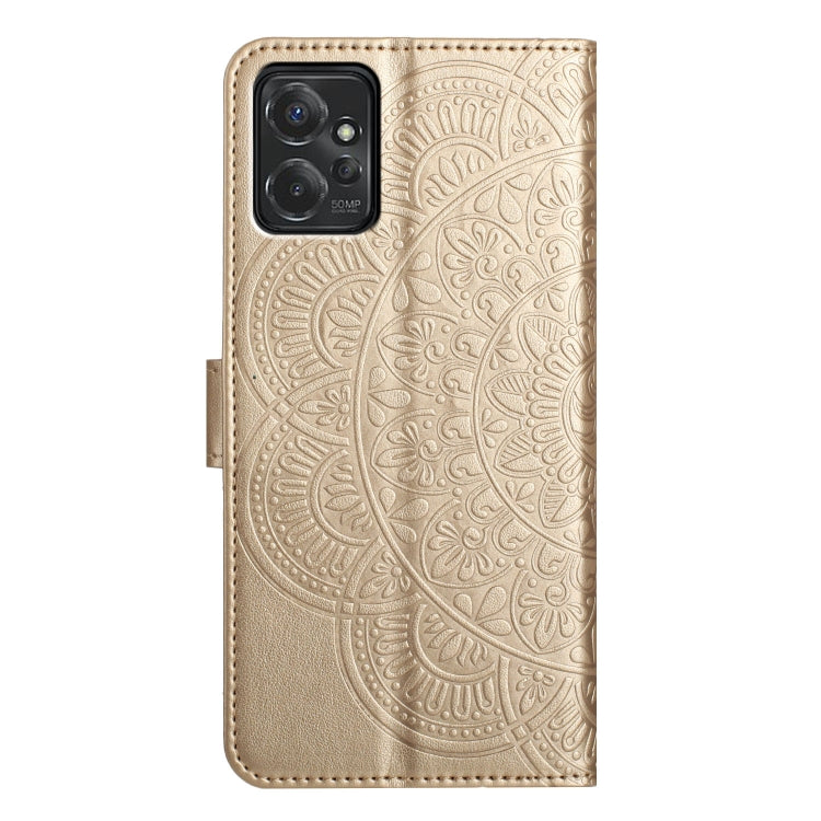 For Motorola Moto G Power 5G Flower Embossed Leather Phone Case