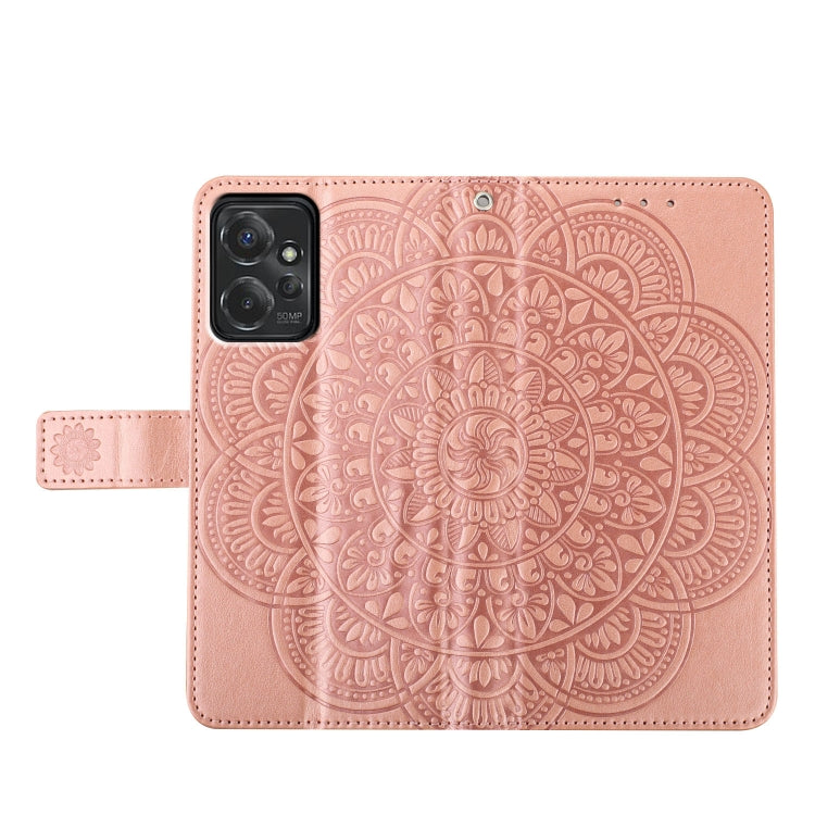 For Motorola Moto G Power 5G Flower Embossed Leather Phone Case