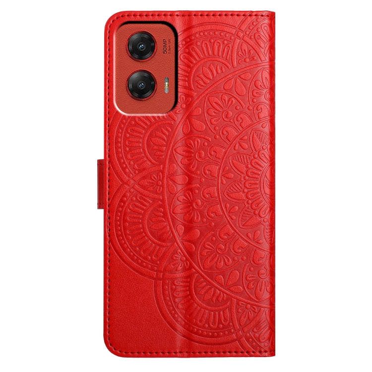 For Motorola Moto G Stylus 5G 2024 Flower Embossed Leather Phone Case